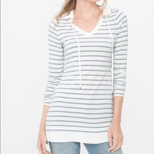 Long Sleeve Stripped Shirt with Hood 🌿